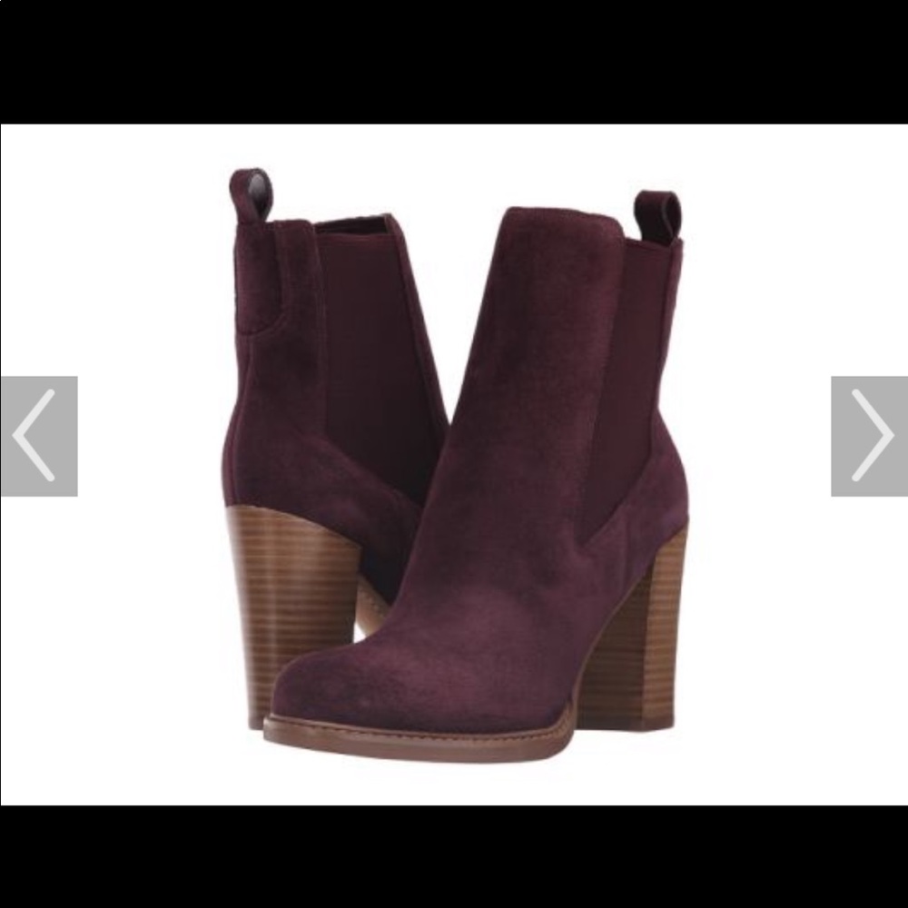 Marc Fisher burgundy Ltd Harley booties
